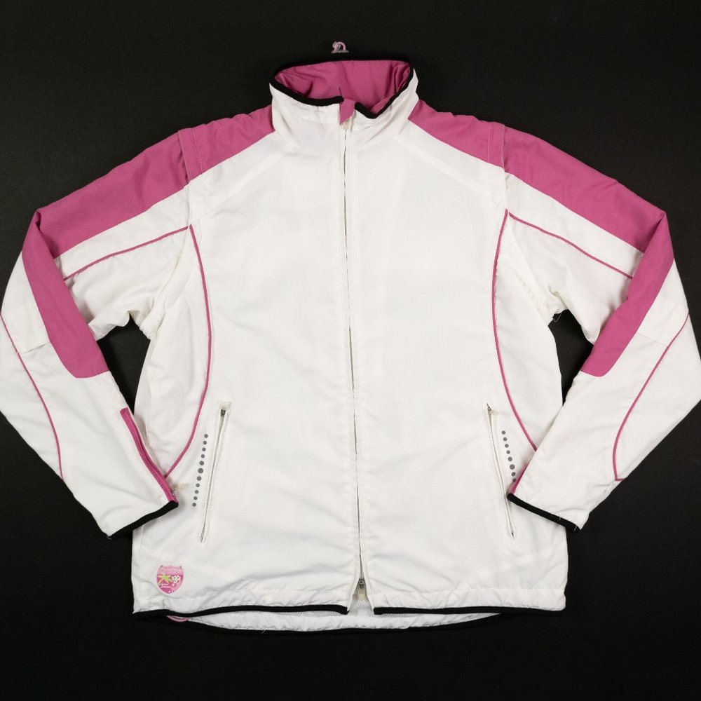 BODY STYLE athletic warm-up jacket with removable sleeves size US 10-12